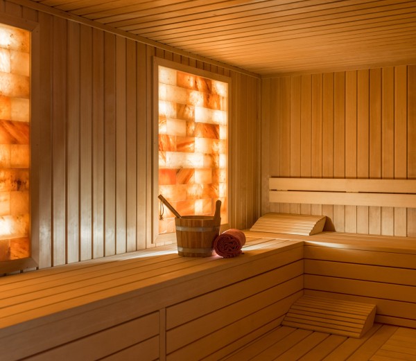 Sauna im Wellnessbereich