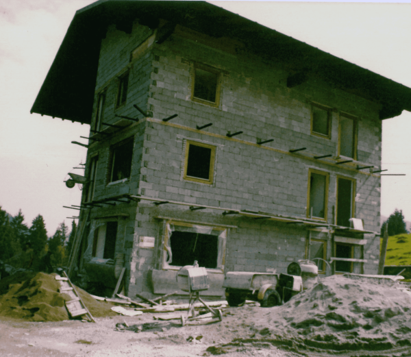 Rohbau des Hotels Hochkönigblick