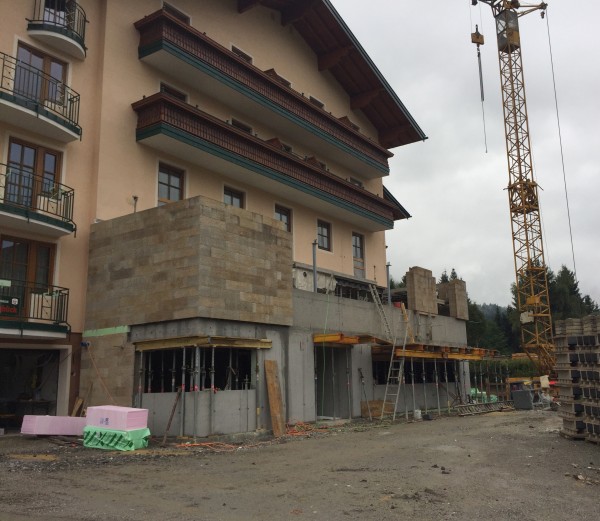 Umbau Arbeiten im Alpengasthof Hochkönigblick
